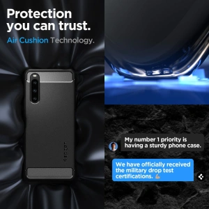 Wholesale Spigen Rugged Armor Sony Xperia 1 V Matte Black - SPN2866 - {ean13} - Hurt