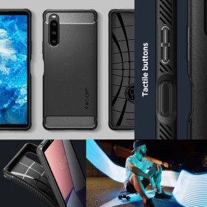 Wholesale Spigen Rugged Armor Sony Xperia 1 V Matte Black - SPN2866 - {ean13} - Hurt