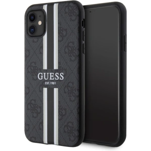 Hurtownia GSM - Etui Guess GUHMN61P4RPSK Apple iPhone 11/XR negru/black hardcase 4G Printed Stripes MagSafe - GUE2554 - {ean13} - Hurt