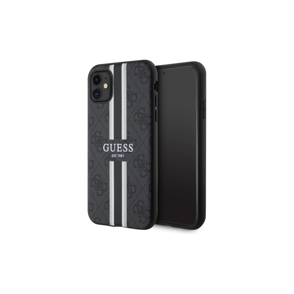 Wholesale Guess GUHMN61P4RPSK Apple iPhone 11/XR black hardcase 4G Printed Stripes MagSafe - GUE2554 - {ean13} - Hurt