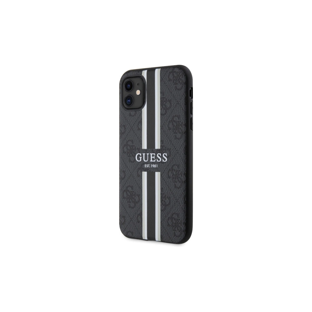 Hurtownia GSM - Etui Guess GUHMN61P4RPSK Apple iPhone 11/XR negru/black hardcase 4G Printed Stripes MagSafe - GUE2554 - {ean13} - Hurt