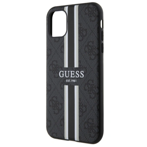 Etui Guess GUHMN61P4RPSK Apple iPhone 11/XR czarny/black hardcase 4G Printed Stripes MagSafe