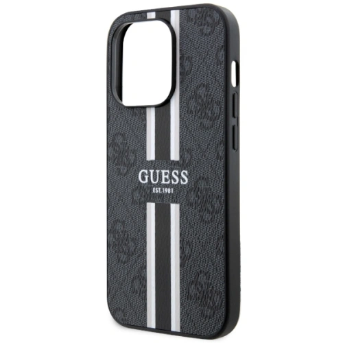 Etui Guess GUHMP14LP4RPSK Apple iPhone 14 Pro czarny/black hardcase 4G Printed Stripes MagSafe