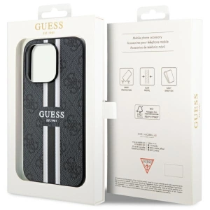 Hurtownia GSM - Etui Guess GUHMP14LP4RPSK Apple iPhone 14 Pro negru/black hardcase 4G Printed Stripes MagSafe - GUE2555 - {ean13} - Hurt