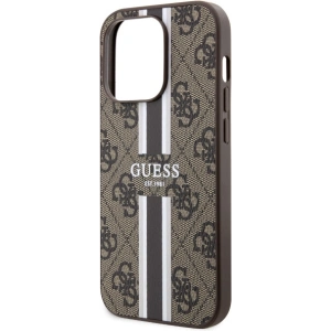 Hurtownia GSM - Etui Guess GUHMP14LP4RPSW Apple iPhone 14 Pro maro/brown hardcase 4G Printed Stripes MagSafe - GUE2557 - {ean13} - Hurt