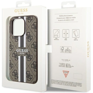 Hurtownia GSM - Etui Guess GUHMP14LP4RPSW Apple iPhone 14 Pro maro/brown hardcase 4G Printed Stripes MagSafe - GUE2557 - {ean13} - Hurt