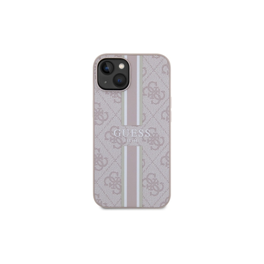 Hurtownia GSM - Etui Guess GUHMP14MP4RPSP Apple iPhone 14 Plus / 15 Plus rózsaszín/pink kemény tok 4G Nyomtatott Csíkok MagSafe - GUE2562 - {ean13} - Hurt