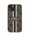 Wholesale Guess GUHMP14MP4RPSW Apple iPhone 14 Plus / 15 Plus brown hardcase 4G Printed Stripes MagSafe - GUE2563 - {ean13} - Hurt