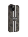 Wholesale Guess GUHMP14MP4RPSW Apple iPhone 14 Plus / 15 Plus brown hardcase 4G Printed Stripes MagSafe - GUE2563 - {ean13} - Hurt