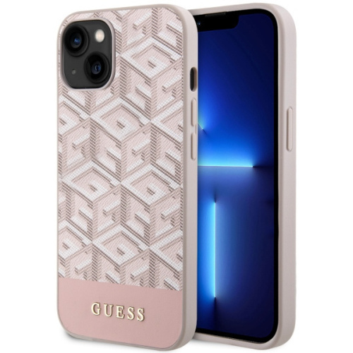 Hurtownia Guess - 3666339112509 - GUE2564 - Etui Guess GUHMP14SHGCFSEP Apple iPhone 14 różowy/pink hard case GCube Stripes MagSafe - B2B homescreen