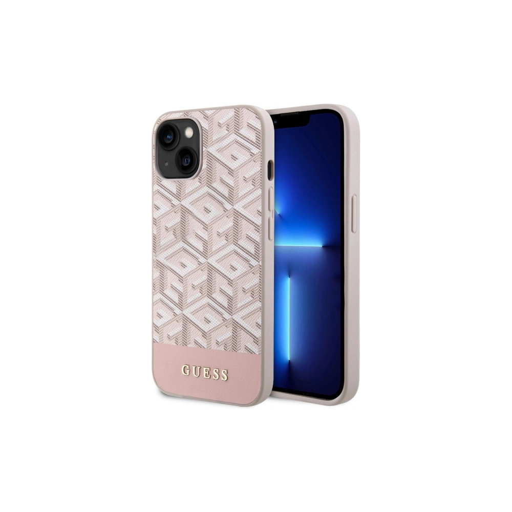 Hurtownia GSM - Etui Guess GUHMP14SHGCFSEP Apple iPhone 14 rosa/pink Hartschale GCube Stripes MagSafe - GUE2564 - {ean13} - Hurt