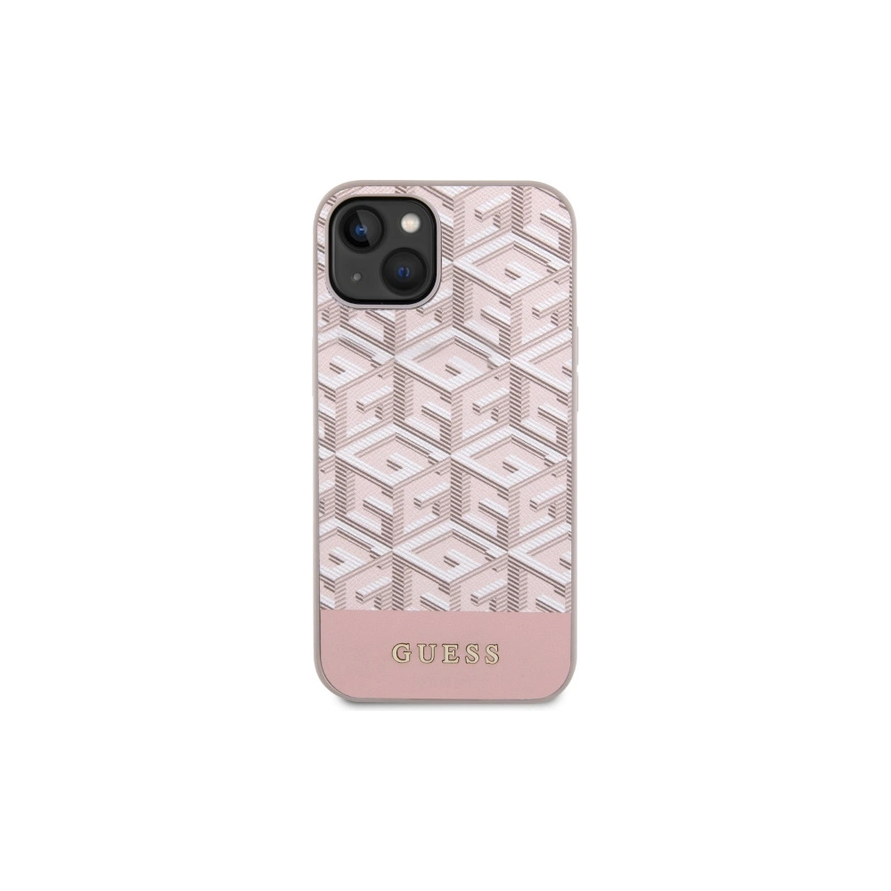 Hurtownia GSM - Etui Guess GUHMP14SHGCFSEP Apple iPhone 14 rosa/pink Hartschale GCube Stripes MagSafe - GUE2564 - {ean13} - Hurt