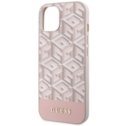 Etui Guess GUHMP14SHGCFSEP Apple iPhone 14 różowy/pink hard case GCube Stripes MagSafe