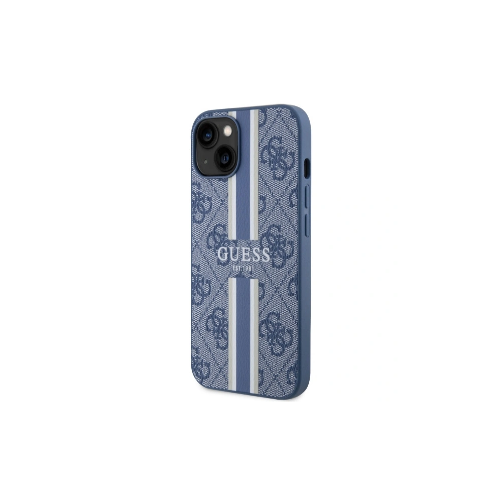 Wholesale Guess GUHMP14SP4RPSB Apple iPhone 14 blue hardcase 4G Printed Stripes MagSafe - GUE2565 - {ean13} - Hurt
