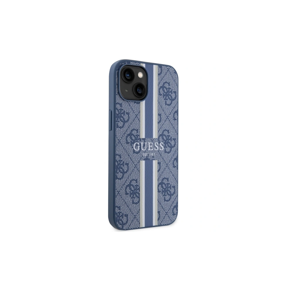 Wholesale Guess GUHMP14SP4RPSB Apple iPhone 14 blue hardcase 4G Printed Stripes MagSafe - GUE2565 - {ean13} - Hurt