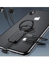 Wholesale USAMS AU06 Adapter 2in1 Lightning/3,5mm + ring holder black (US-SJ275) - USA946 - {ean13} - Hurt