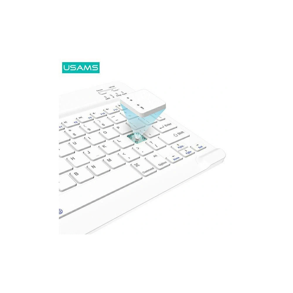 Hurtownia GSM - USAMS Winro Keyboard tok Apple iPad Pro 11 2018/2020/2021/2022 (1, 2, 3, 4. generáció) lila tok-fehér billentyűzet/purple cover-white (US-BH645) - USA950 - {ean13} - Hurt