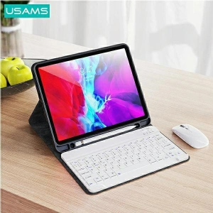 Hurtownia GSM - USAMS Winro Keyboard tok Apple iPad Pro 11 2018/2020/2021/2022 (1, 2, 3, 4. generáció) lila tok-fehér billentyűzet/purple cover-white (US-BH645) - USA950 - {ean13} - Hurt
