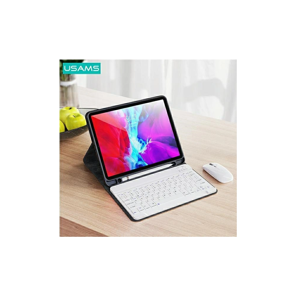 Hurtownia GSM - USAMS Winro Keyboard tok Apple iPad Pro 11 2018/2020/2021/2022 (1, 2, 3, 4. generáció) lila tok-fehér billentyűzet/purple cover-white (US-BH645) - USA950 - {ean13} - Hurt