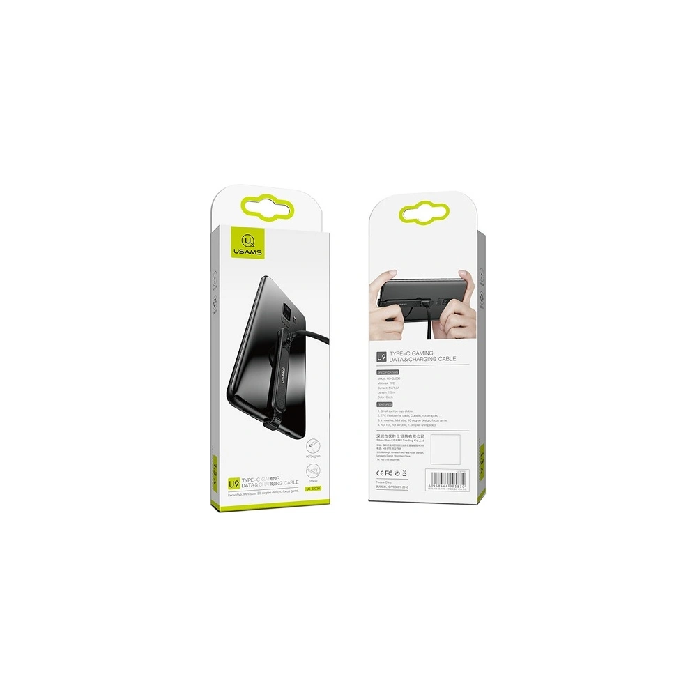 Hurtownia GSM - USAMS U9 USB-C Kabel 1,5m flach schwarz (US-SJ236) - USA952 - {ean13} - Hurt