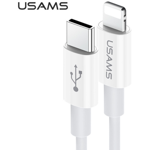 Usams Distributor - 6958444984742 - USA954 - USAMS U44 USB-C/Lightning Cable 30W PD Fast Charge 1.2m grey (US-SJ407) - B2B homescreen