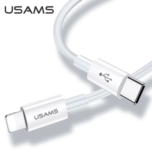 Kabel USAMS U44 USB-C/Lightning 30W PD Fast Charge 1.2m szary/grey (US-SJ407)