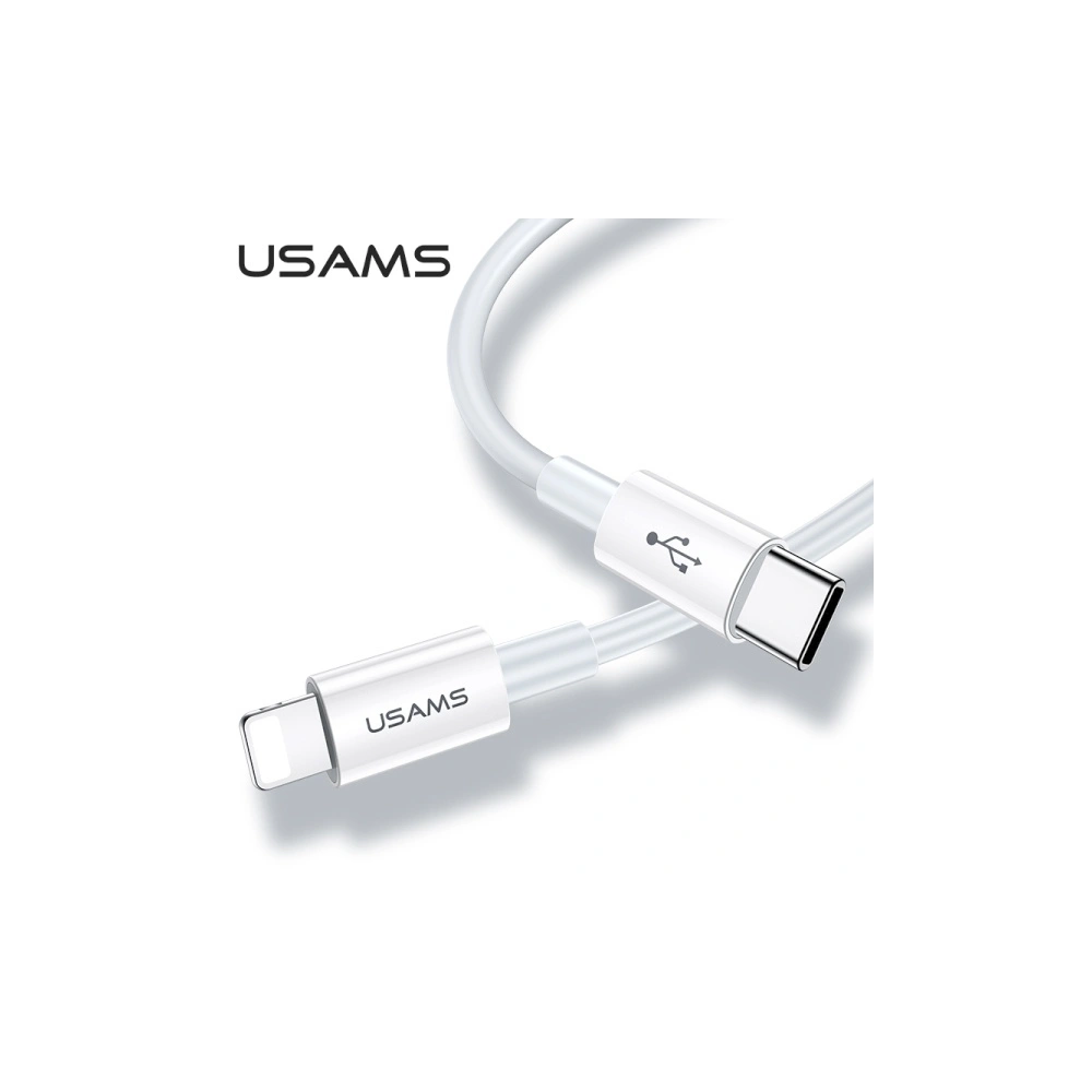 Hurtownia GSM - Kábel USAMS U44 USB-C/Lightning 30W PD Gyors Töltés 1.2m szürke/grey (US-SJ407) - USA954 - {ean13} - Hurt