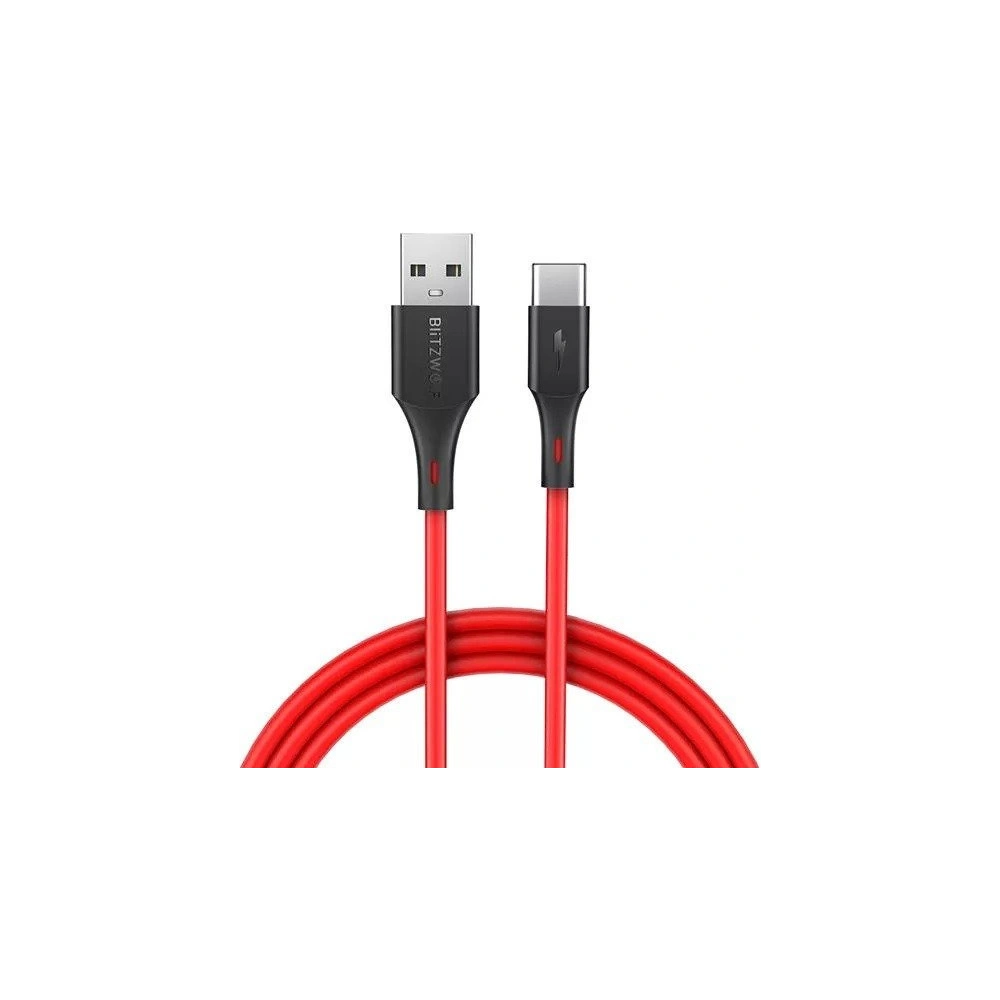 Hurtownia GSM - Cablul BlitzWolf BW USB-A/USB-C-TC15 3A 1.8m (roșu) - BLZ559 - {ean13} - Hurt