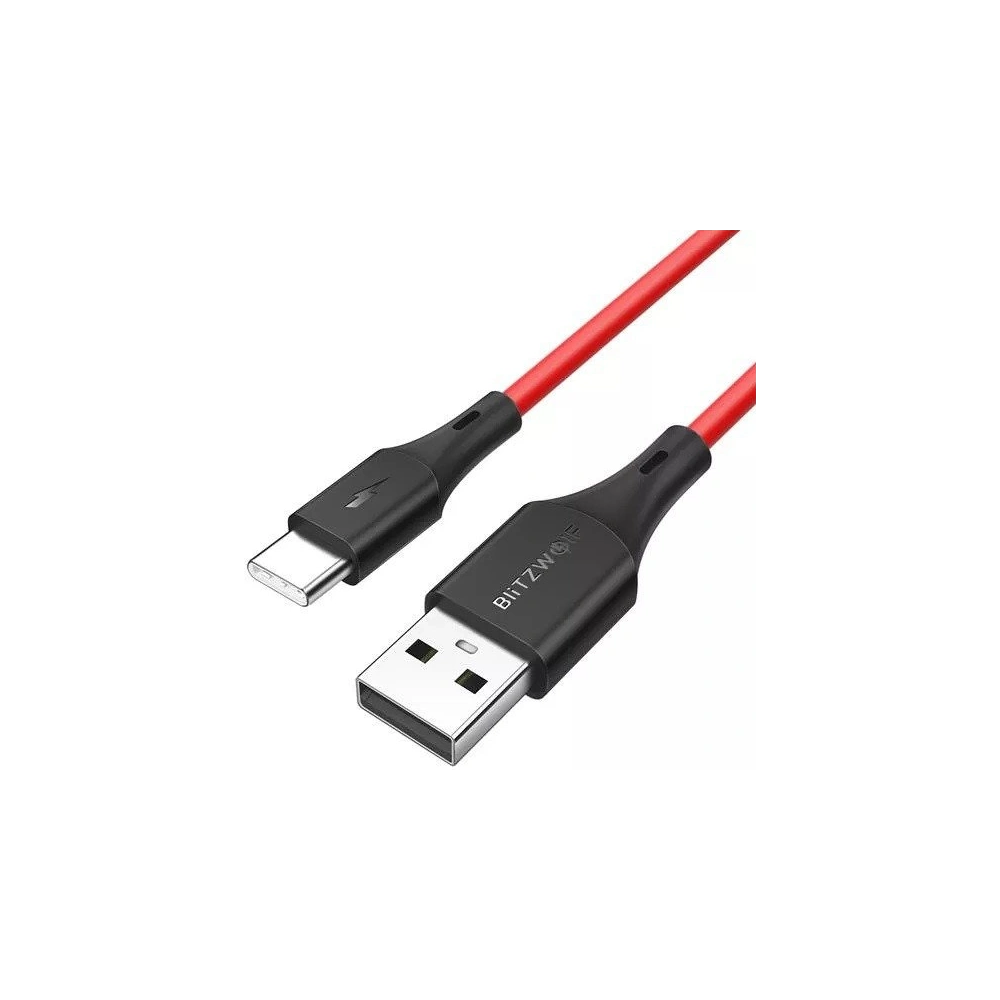 Hurtownia GSM - Cablul BlitzWolf BW USB-A/USB-C-TC15 3A 1.8m (roșu) - BLZ559 - {ean13} - Hurt