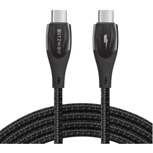 Hurtownia GSM - Kabel BlitzWolf BW-FC1 USB-C/USB-C 96W, 5A, 1m (czarny) - BLZ560 - {ean13} - Hurt