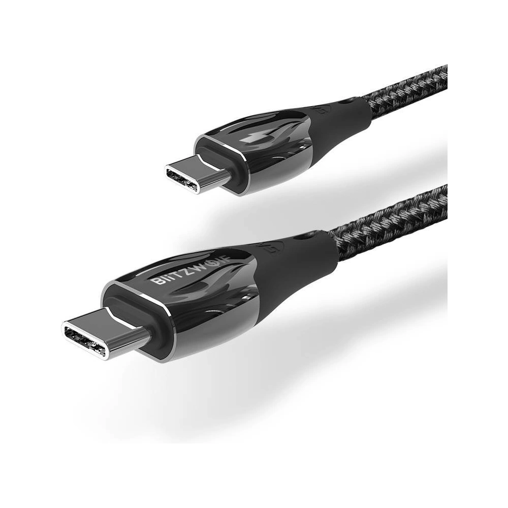 Hurtownia GSM - Kabel BlitzWolf BW-FC1 USB-C/USB-C 96W, 5A, 1m (černý) - BLZ560 - {ean13} - Hurt