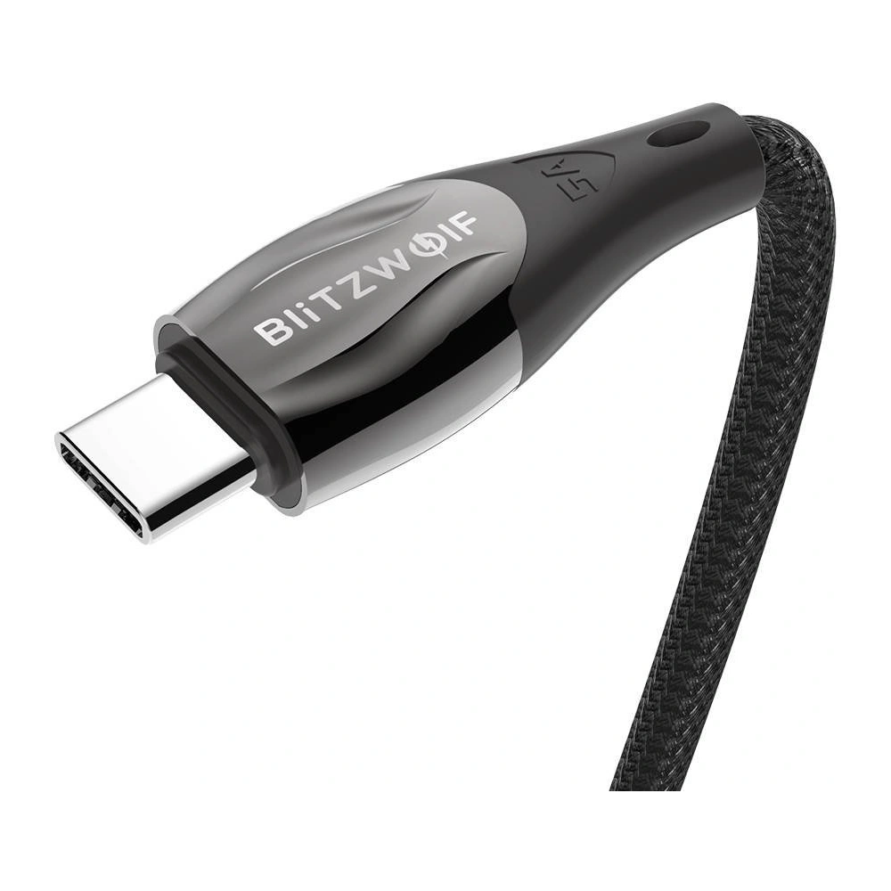 Hurtownia GSM - Kabel BlitzWolf BW-FC1 USB-C/USB-C 96W, 5A, 1m (černý) - BLZ560 - {ean13} - Hurt