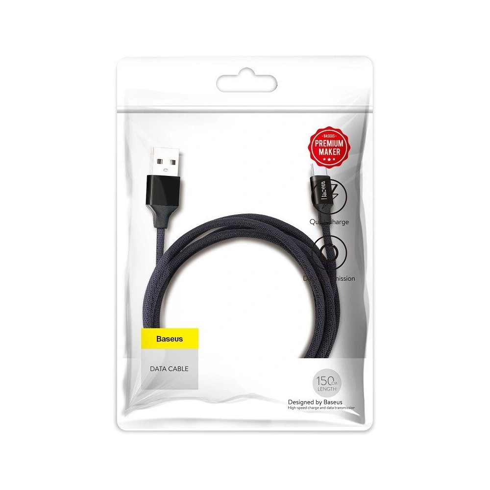 Hurtownia GSM - Cablul Baseus Yiven USB-A/microUSB 1.5m 2A - negru - BSU4087 - {ean13} - Hurt