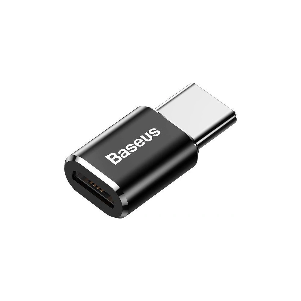 Hurtownia GSM - Adaptér Baseus microUSB/USB-C - černý - BSU4088 - {ean13} - Hurt