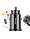 Auto nabíječka Baseus Grain 2xUSB-A 5V 3.1A (černá)