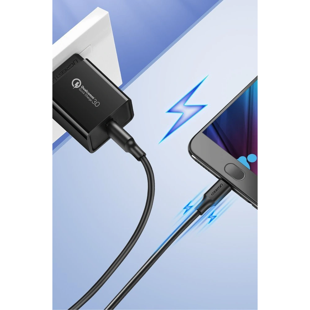 Hurtownia GSM - Cablu UGREEN USB-A/microUSB 2A 1m negru - UGR1556 - {ean13} - Hurt