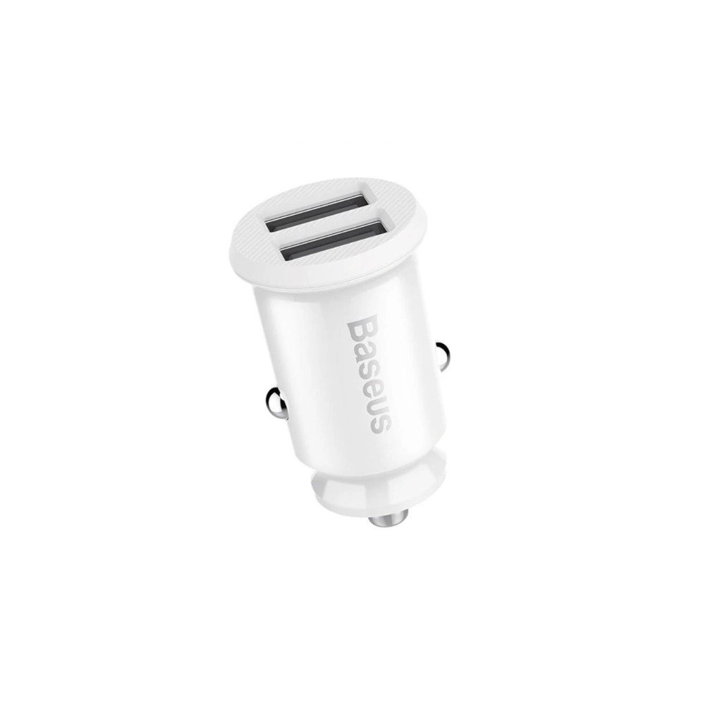 Hurtownia GSM - Nabíječka do auta Baseus Grain 2xUSB-A 5V 3.1A (bílá) - BSU4090 - {ean13} - Hurt