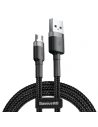 Cablul Baseus Cafule USB-A/microUSB 2.4A 0.5m (gri-negru)
