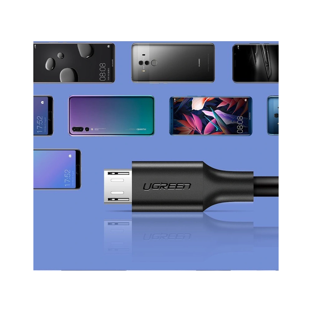 Hurtownia GSM - Cablu UGREEN USB-A/microUSB 2A 1m negru - UGR1556 - {ean13} - Hurt