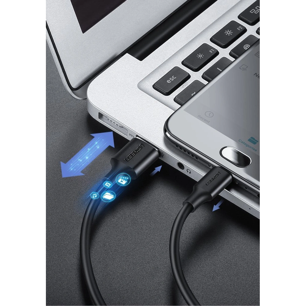 Hurtownia GSM - Cablu UGREEN USB-A/microUSB 2A 1m negru - UGR1556 - {ean13} - Hurt