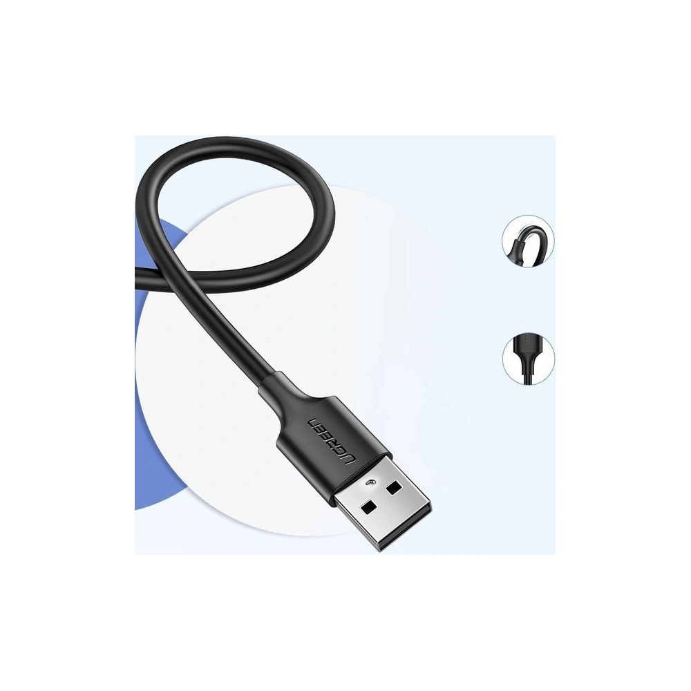 Hurtownia GSM - Cablu UGREEN USB-A/microUSB 2A 1m negru - UGR1556 - {ean13} - Hurt