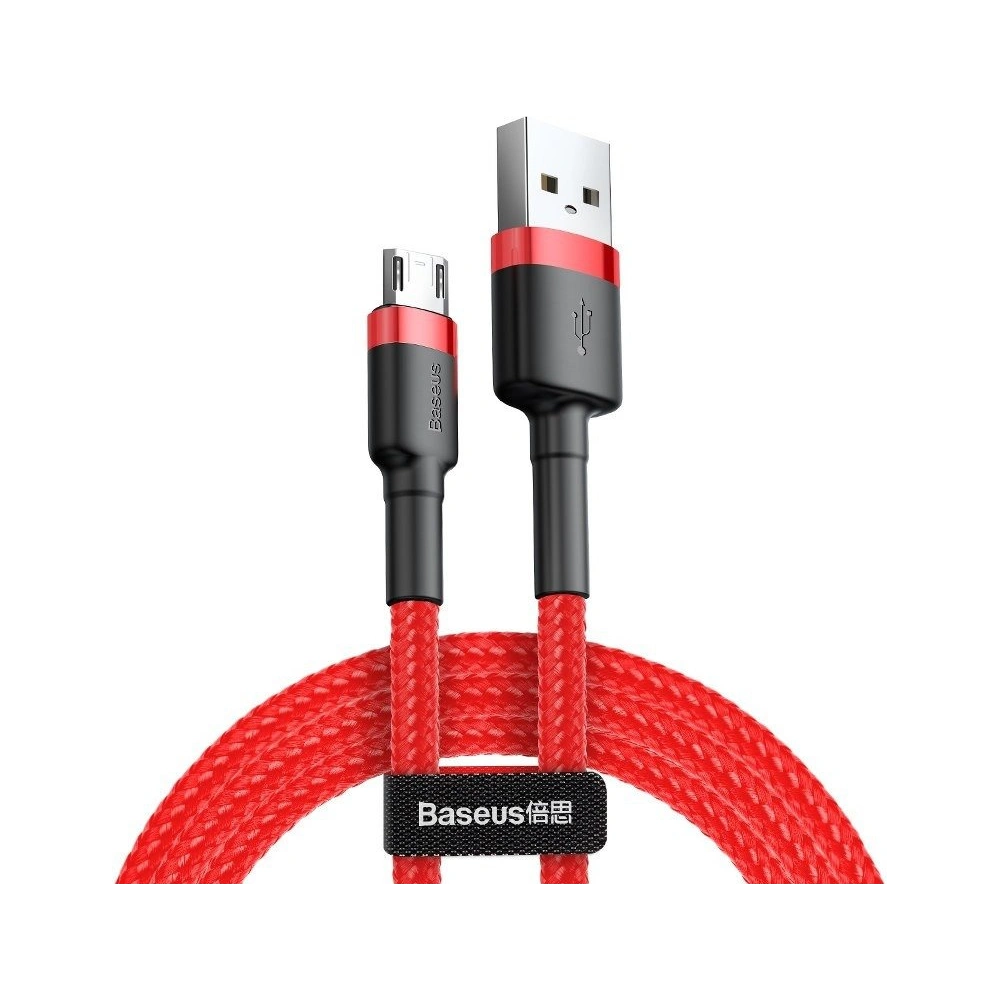 Hurtownia GSM - Kábel Baseus Cafule USB-A/microUSB 2.4A 1m (piros) - BSU4092 - {ean13} - Hurt