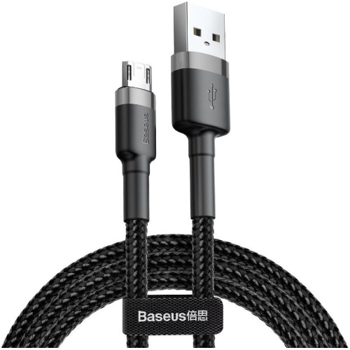 Baseus Distributor - 6953156280335 - BSU4093 - Baseus Cafule USB-A/microUSB Cable 2.4A 1m (gray-black) - B2B homescreen