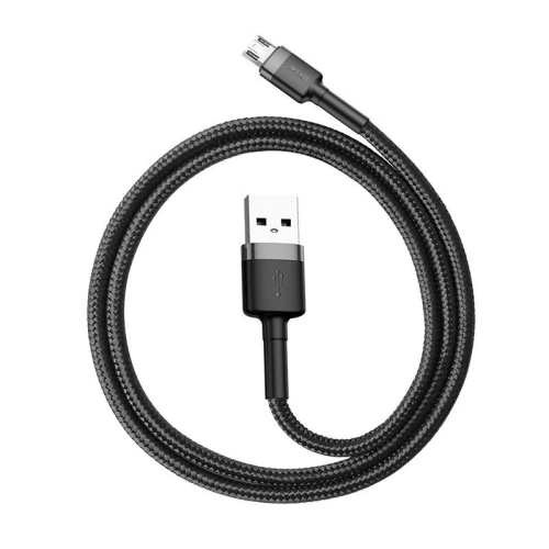 Kabel Baseus Cafule USB-A/microUSB 2.4A 1m (szaro-czarny)