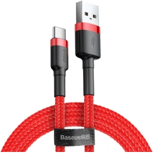 Kabel Baseus Cafule USB-A/USB-C 3A 0.5m (czerwony)