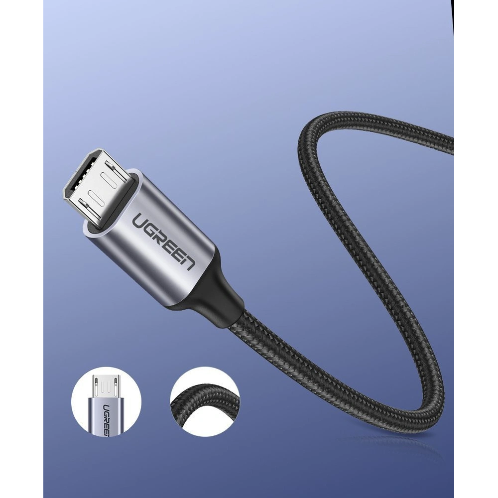 Hurtownia GSM - Kabel UGREEN USB-A/microUSB 2m šedý - UGR1559 - {ean13} - Hurt