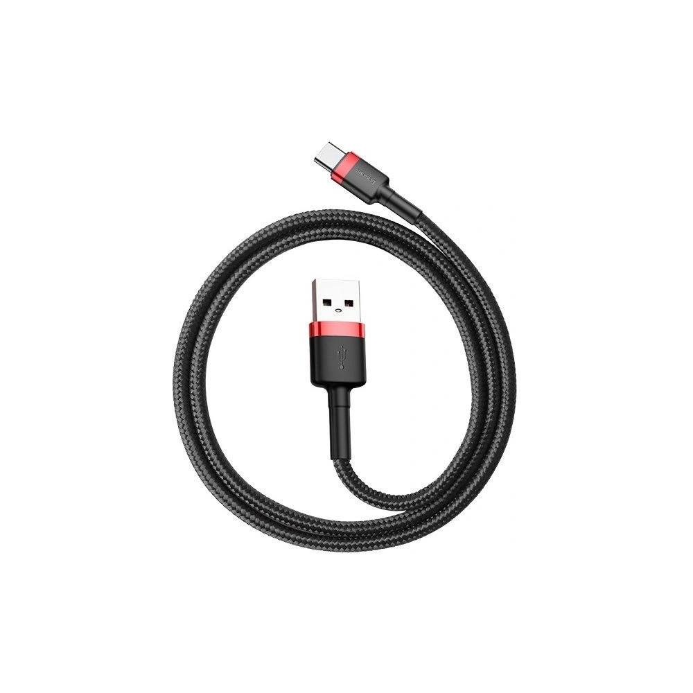Hurtownia GSM - Cablul Baseus Cafule USB-A/USB-C 3A 0.5m (roșu-negru) - BSU4100 - {ean13} - Hurt