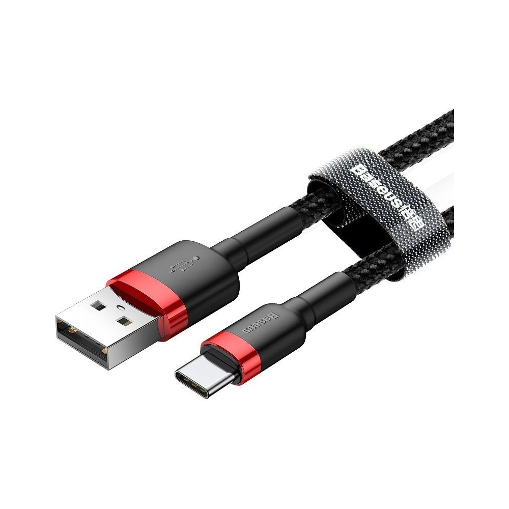 Hurtownia GSM - Kabel Baseus Cafule USB-A/USB-C 3A 1m (roșu-negru) - BSU4103 - {ean13} - Hurt
