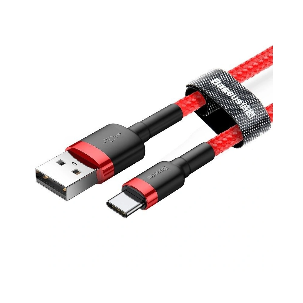 Hurtownia GSM - Kábel Baseus Cafule USB-A/USB-C 2A 2m (piros) - BSU4105 - {ean13} - Hurt