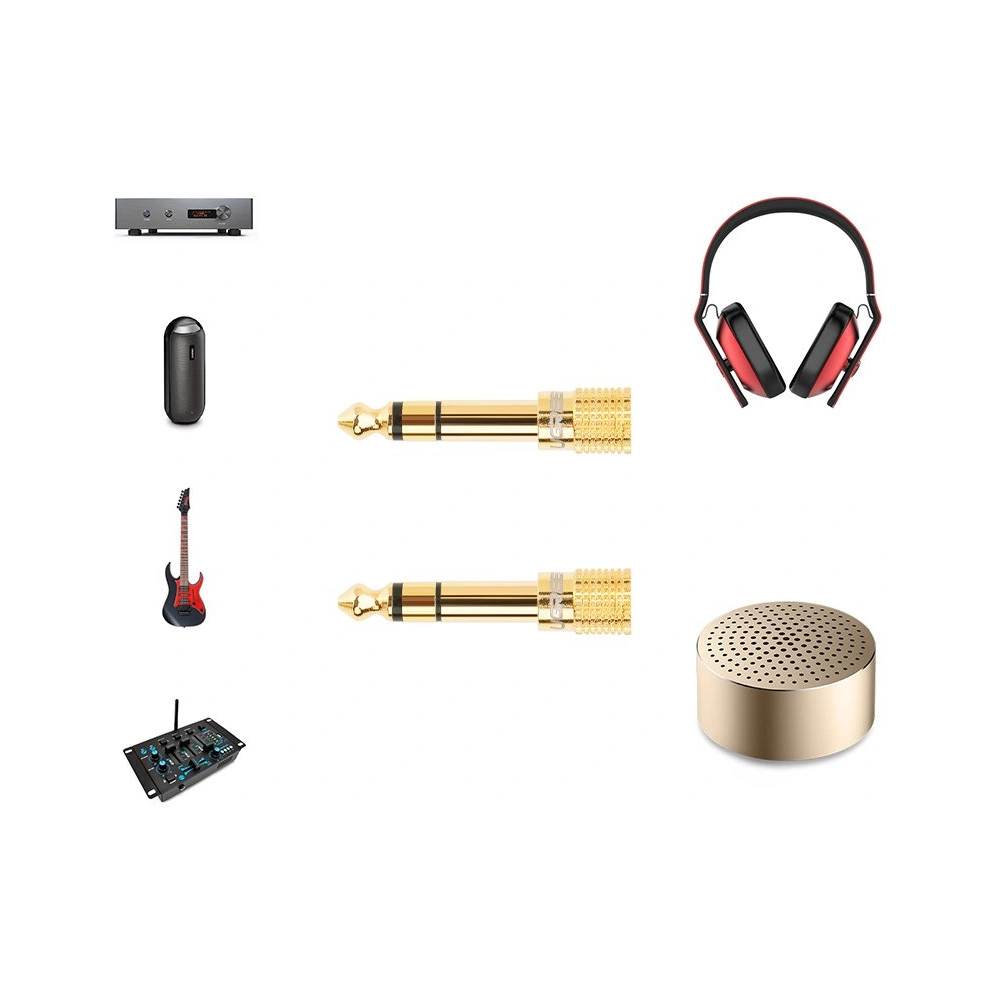 Hurtownia GSM - Adapter UGREEN 3,5mm mini jack/6,3mm jack złoty - UGR1562 - {ean13} - Hurt